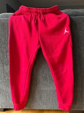 Jordan Kids Red Fleece Joggers
